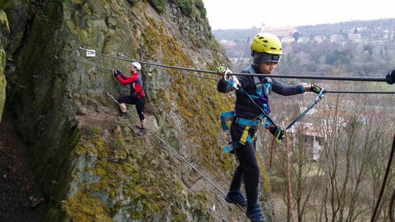 Kurz bezpečného Via ferrata...