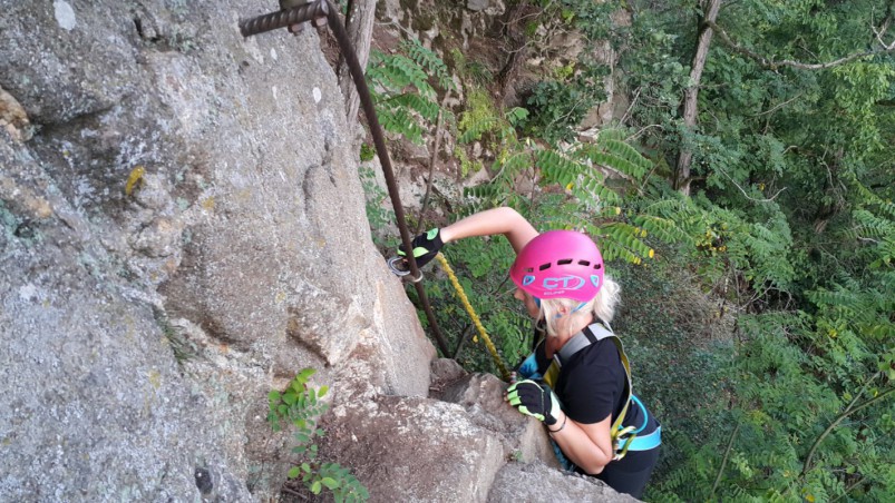 Kurz bezpečného Via ferrata...