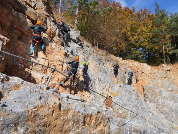 Kurz bezpečného Via ferrata...