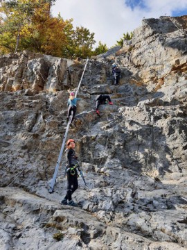 Kurz bezpečného Via ferrata...