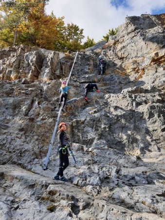 Kurz bezpečného Via ferrata...