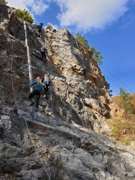 Kurz bezpečného Via ferrata...