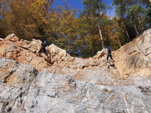Kurz bezpečného Via ferrata...
