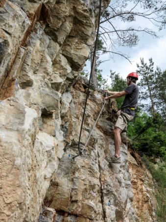 Kurz bezpečného Via ferrata...