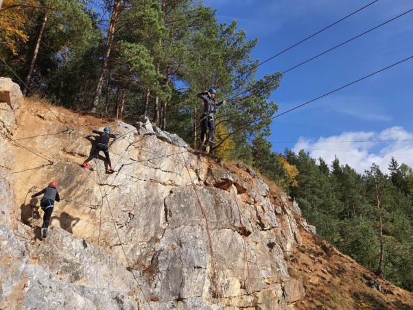Kurz bezpečného Via ferrata...